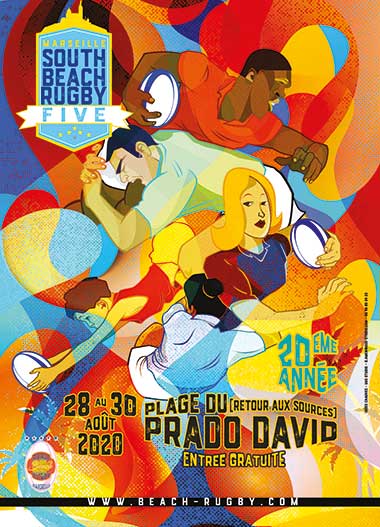 affichage beach rugby five marseille 2020